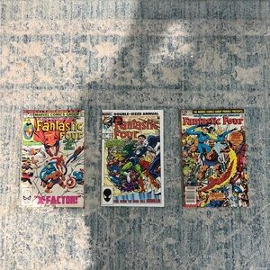 Marvel Fantastic Four Comic Collection - Red, Blue, Green Covers